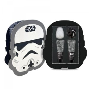 Mad Beauty Star Wars Storm Trooper Gift Set With Puff,Body Wash, Lotion, Fizzer